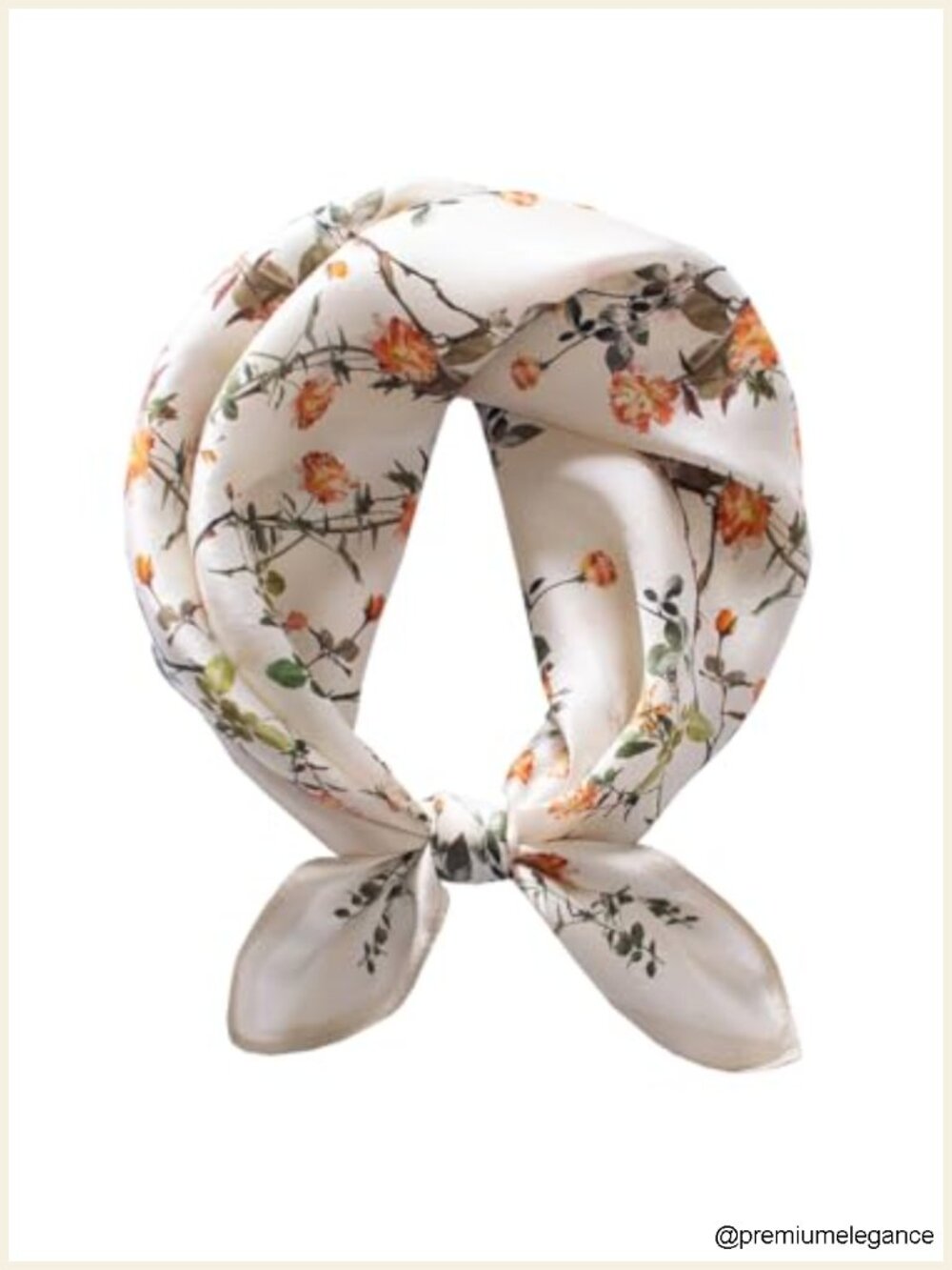 100% Mulberry Silk Scarf - 21" Square Neckerchief, Gift Boxed